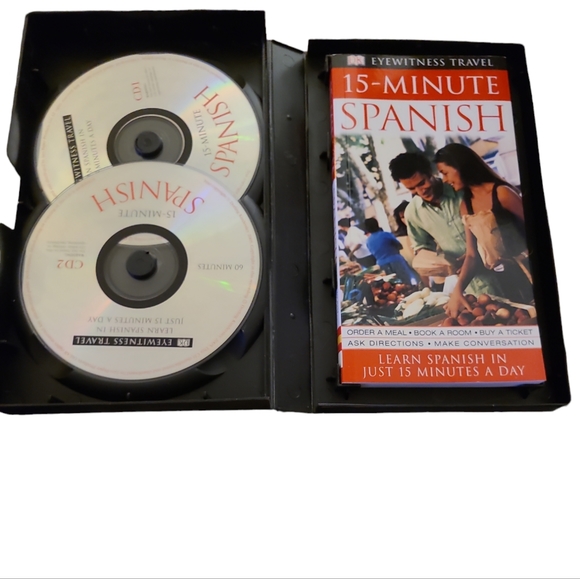 3/$30 15 - Minute Latin-American Spanish Complete Course With Book & Two CDs - Picture 3 of 3